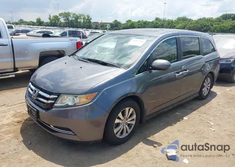 2014 Honda Odyssey Ex-L из США, поврежденный, VIN 5FNRL5H68EB089331